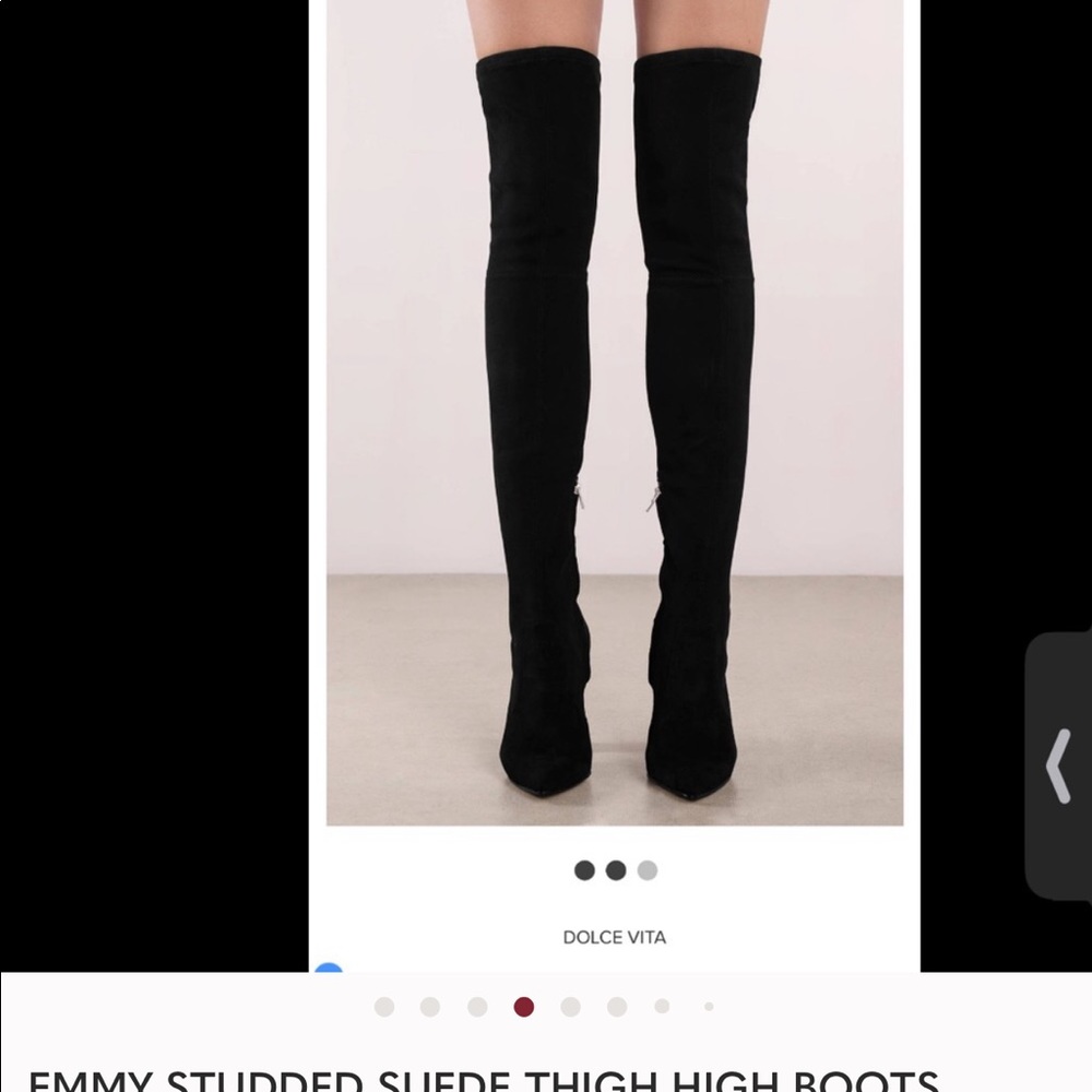 Dolce Vita  Emmy studded suede Stella thigh high boots (consider all offers )